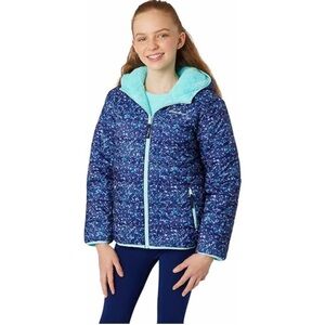 Eddie Bauer Kids Reversible Plush Hoodie Jacket size 10/12